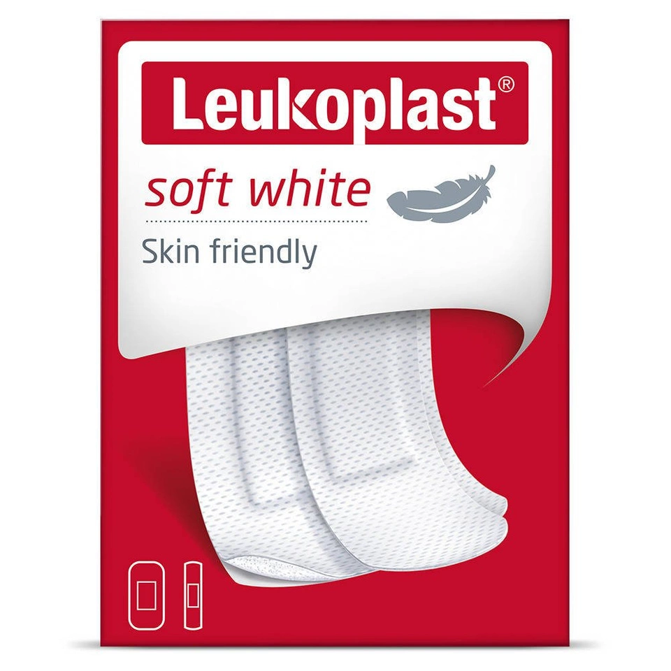 Leukoplast plaster soft 38x72mm,19x72mm mix 20 szt