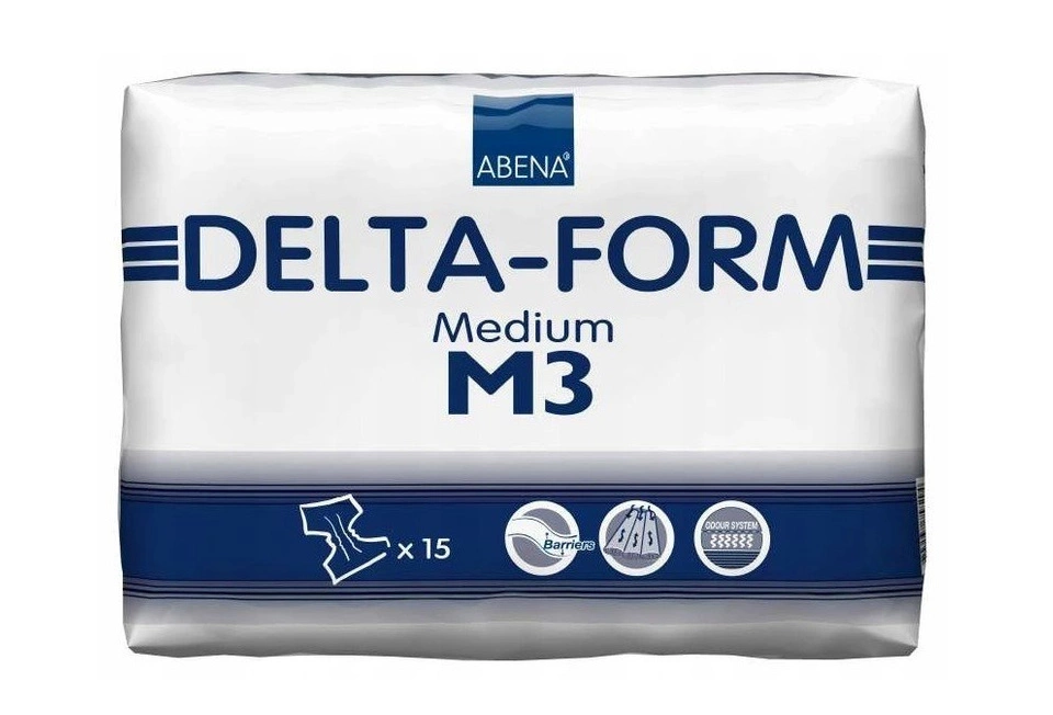 Pieluchomajtki Abena Delta Form medium M3 15szt 