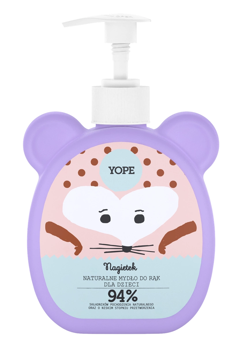 YOPE mydło dziecięce nagietek 400ml + Yope Aqua energia,regenerujący krem do rąk 50 ml