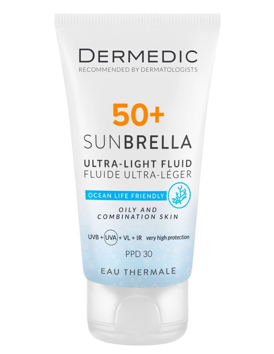 Dermedic Sunbrella krem do twarzy ultralekki SPF 50+ skóra tłusta i mieszana 40ml