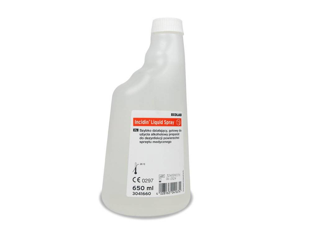 Płyn Bakteriobójczy Incidin Liquid Spray 650ml